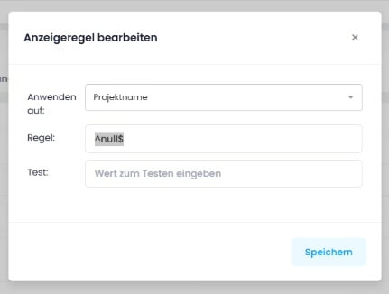 Display rule for personal tasks without project context