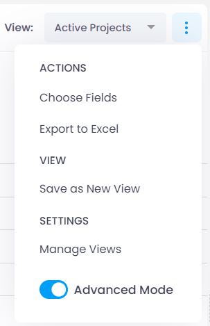 Dropdown menu