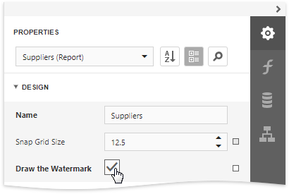 Draw watermark property