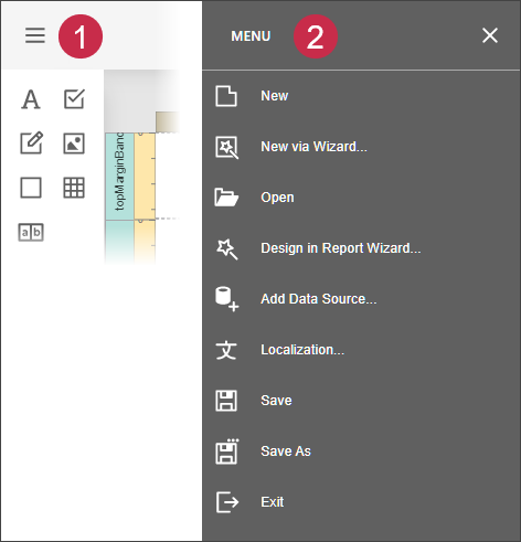 Main menu