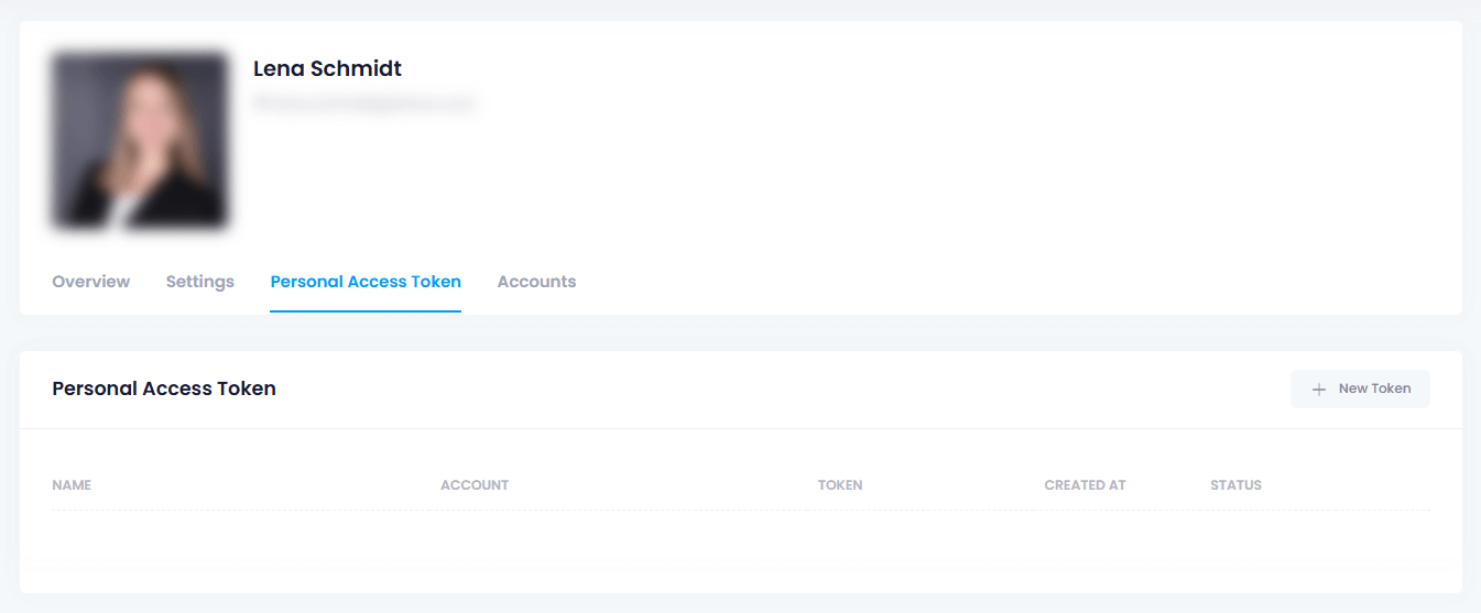 Personal Access Tokens in InLoox