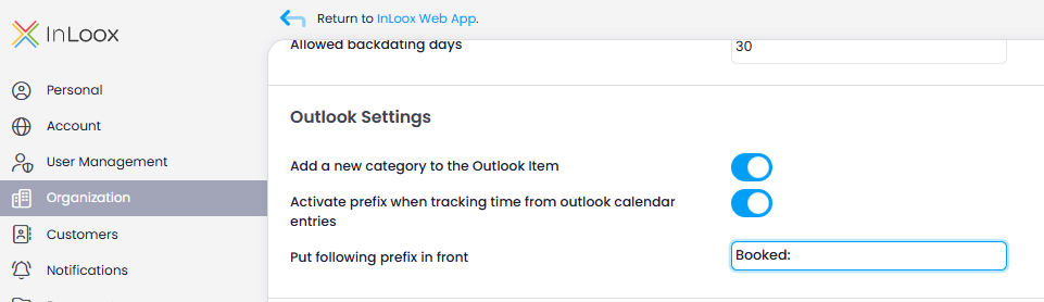 Microsoft Outlook Settings
