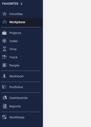Customize the InLoox main menu