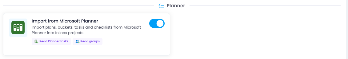 Planner import