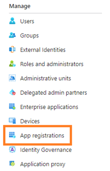 App registrations