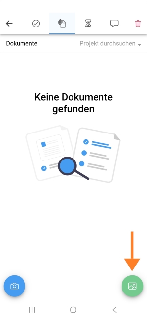 Mobile App: Upload document from gallery