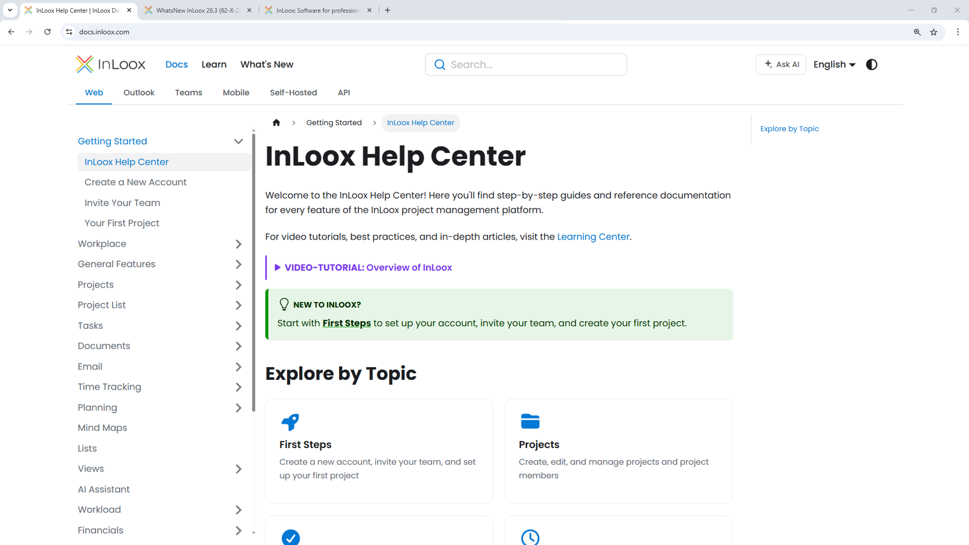 The new InLoox Help Center