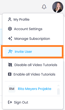 Invite User to InLoox