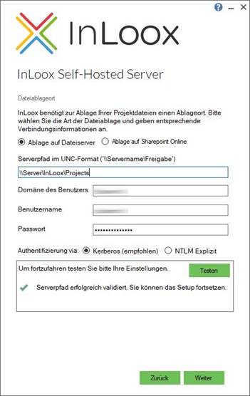 File server storage configuration