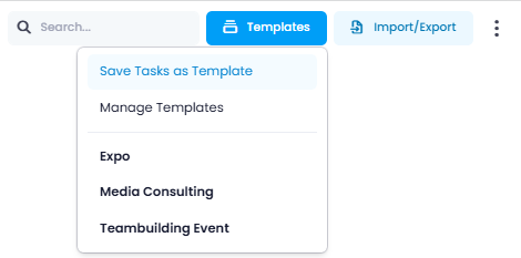 Task templates gallery