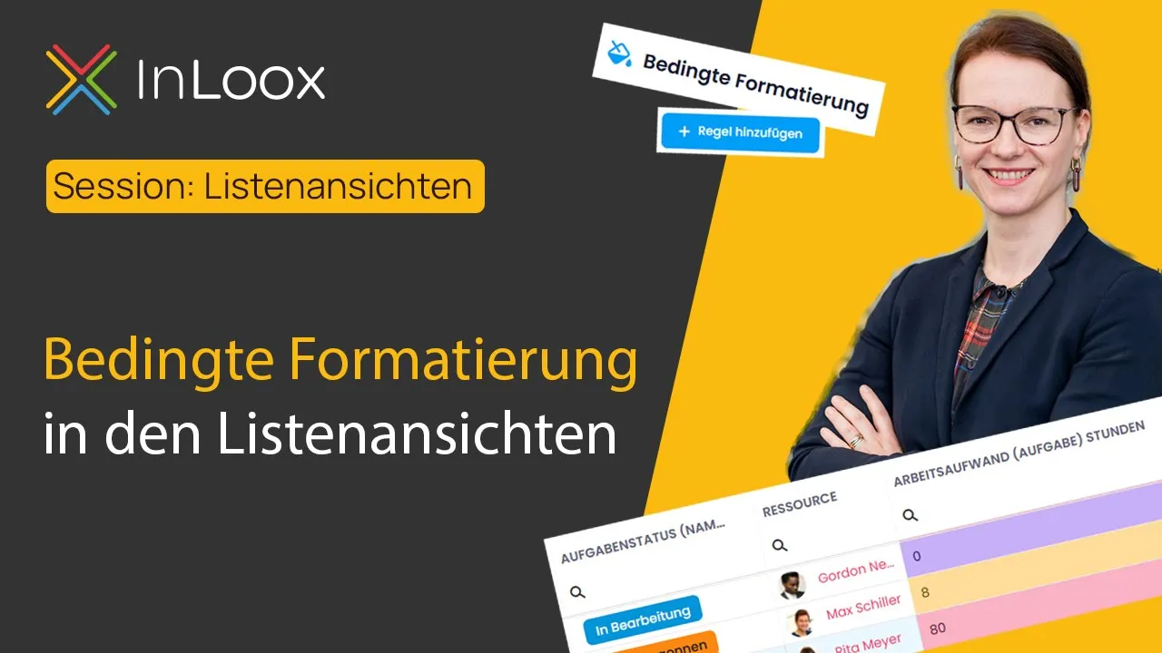 Listen formatieren und Wichtiges farblich hervorheben