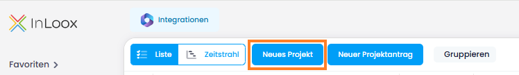 Neues Projekt erstellen