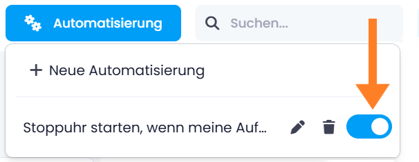 Eine Automatisierungsregel aktivieren und deaktivieren