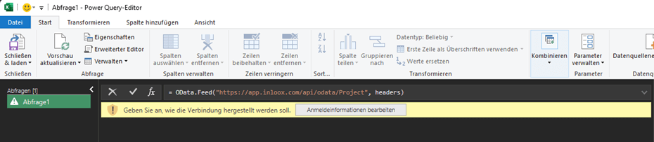 Anmeldeinformationen bearbeiten