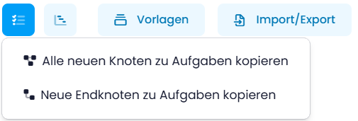 Alle Mindmap-Knoten oder nur Endknoten in Aufgaben verwandeln