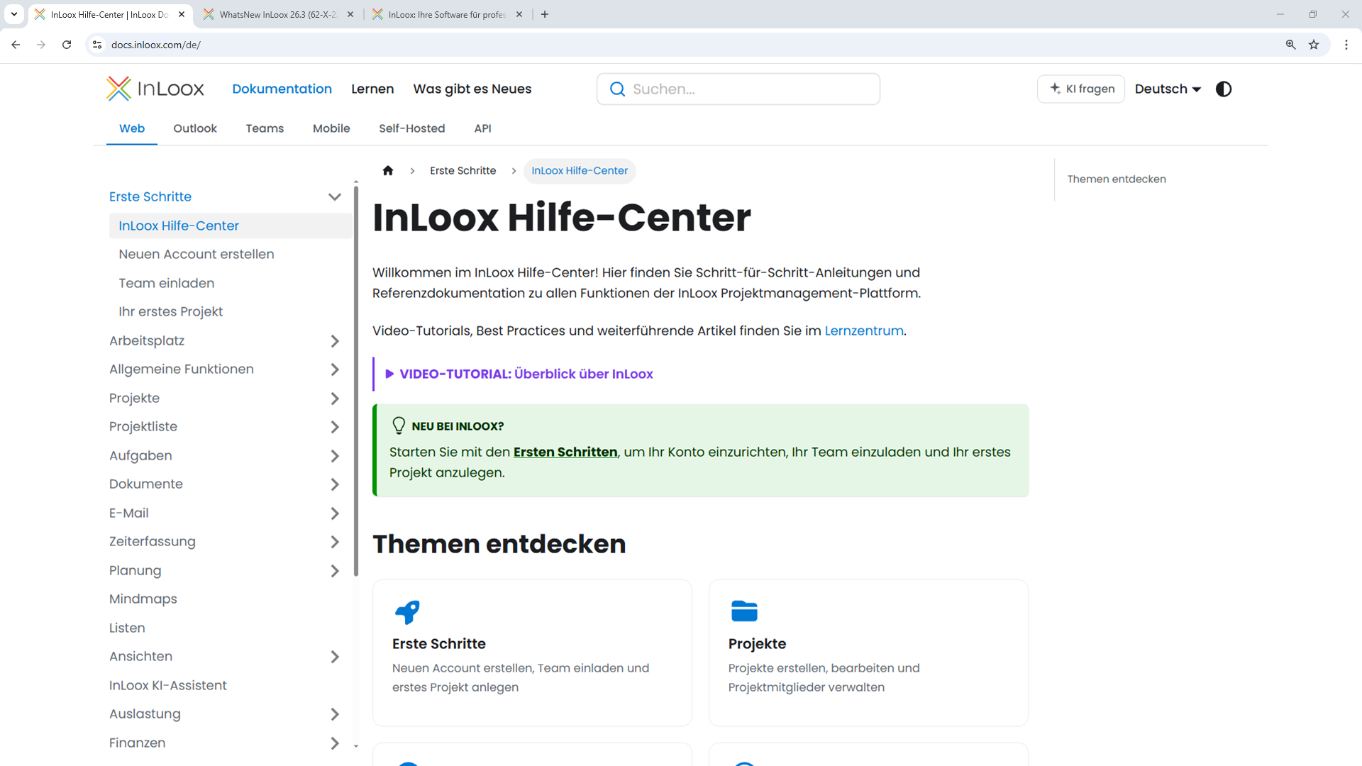 Das neue InLoox Hilfe-Center