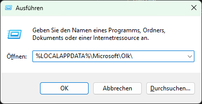 Ordnerpfad in den Ausführen-Dialog einfügen
