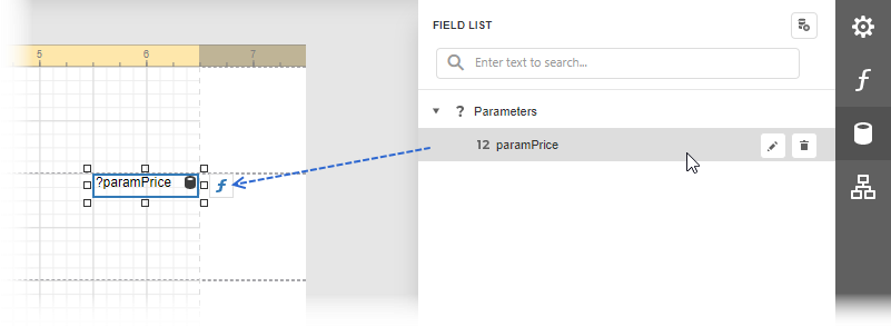 Parameter per Drag-and-Drop ablegen
