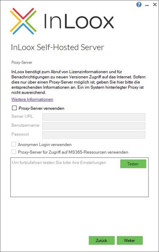 Proxy-Server-Konfiguration