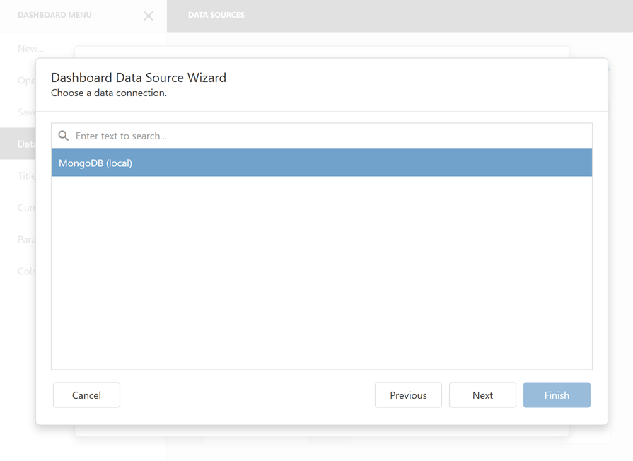 MongoDB Connection - Web Dashboard